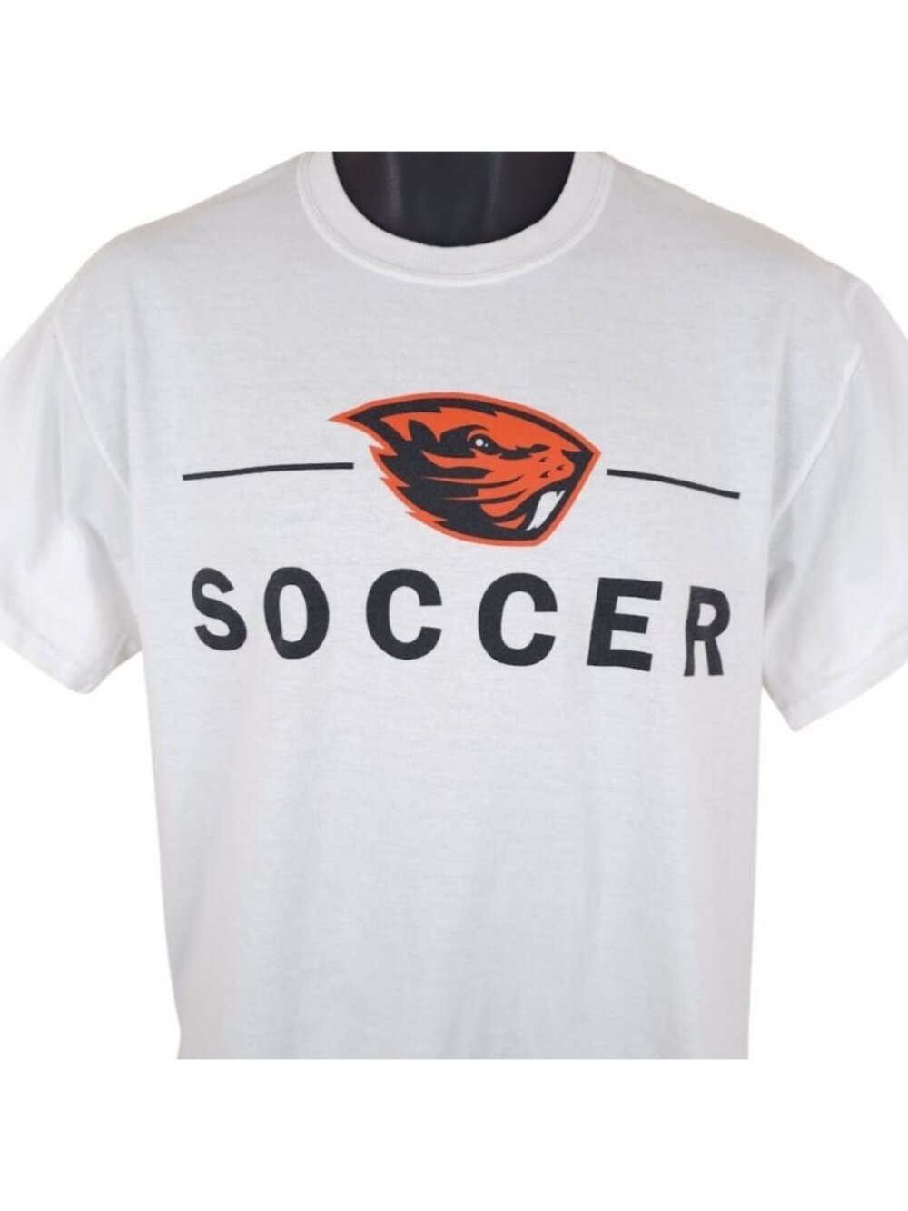 Oregon State Beavers Soccer T Shirt Mens Size Medium White NCAA University